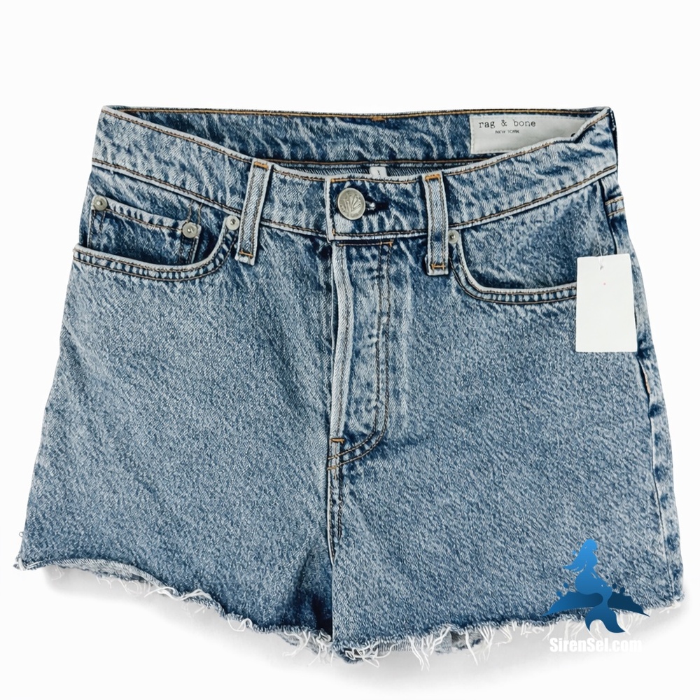 1282 rag & bone Maya High-Rise Shorts – 26 – Calypso Wash